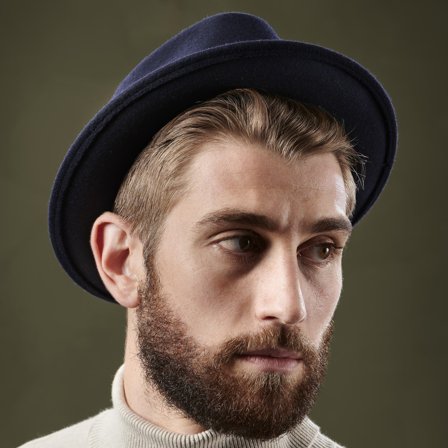 Tomasso Navy Blue Moda Trilby for Men - Trilby hats