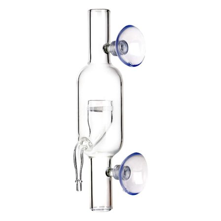 Glas inline CO2 diffuser til akvarium 80 % CO2 opløsningshastighed 2 størrelser