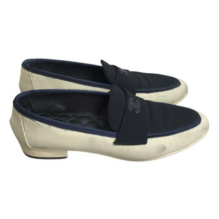 Chanel Vintage, Pre-owned Mocassins Zwart, Dames, Maat:38 EU