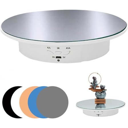 Moottorikäyttöinen pyörivä alusta Näyttö 90-180-360 astetta, kuorma 8 kg