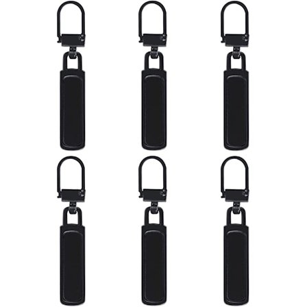 Dragkedja ersättning metall dragkedjor 8 st premium dragkedja dragkedja (svart)