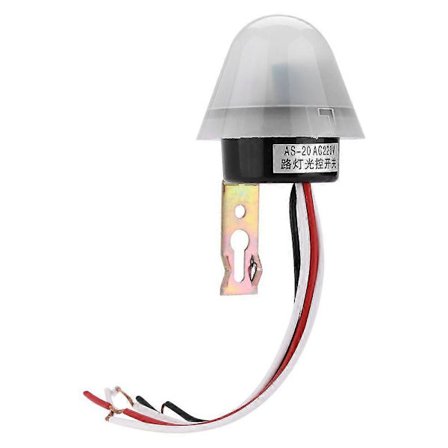 200W Vedenpitävä ulkovalojen ohjauskytkin Automaattinen ON/OFF kytkin katuvalaisimelle AC 220V (FMY)