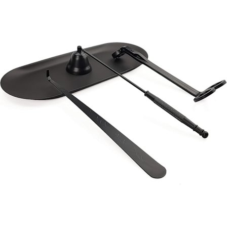 Ljussläckare Ljustillbehör Set, 4 i 1 - Ljusvekesdoppare, Veke Trimmer, Ljussläckare och Platta Bricka