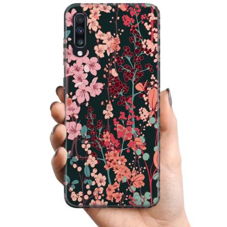 Samsung Galaxy A70 TPU Matkapuhelimen kuori Kasvimaan Retro
