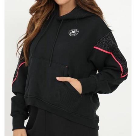 Converse Hoodies , Zwart , Dames , Maat: M