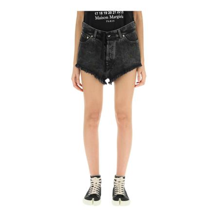 Maison Margiela Casual Korte Broek , Zwart , Dames , Maat: S