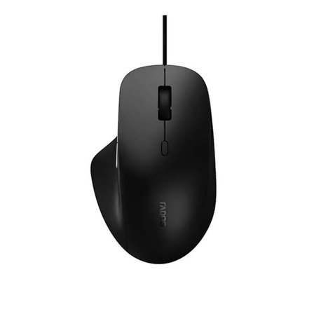 Rapoo N500 langallinen optinen tietokonehiiri säädettävällä 3600 DPI:llä - Svart