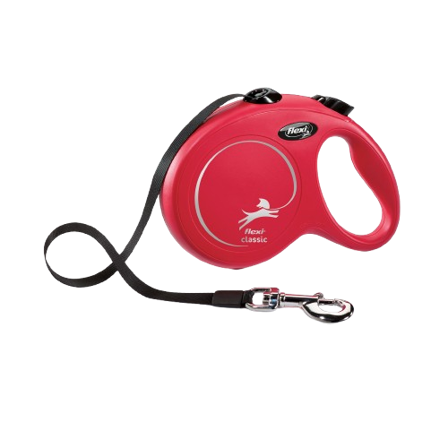 Flexi - Bånd New Classic Band Red Large, 5 m, maks. 50 kg - Hund - Halsbånd - ZOO.no