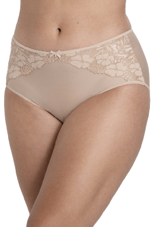 Miss Mary of Sweden Jacquard & Lace Trosa Shape Dam Beige 52