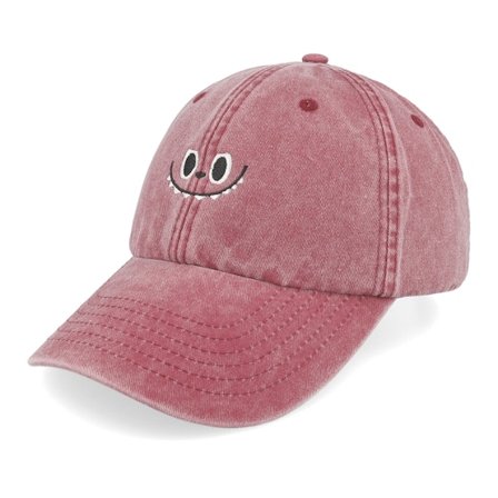 Iconic - Červená unconstructed Kšiltovka - Little Monster Vintage Washed Red Dad Cap @ Hatstore