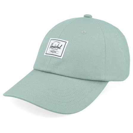Herschel - Verde unconstructed Boné - Sylas Classic Cap Iceberg Green Dad Cap @ Hatstore