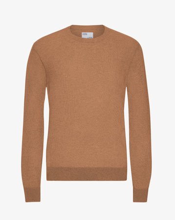 Light Merino Wool Crew - Sahara Camel - Male - 2XL