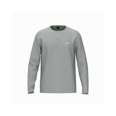 Hugo Boss - Långärmade T-shirts - Grå - Herr - Storlek: S, Herr, Storlek: S