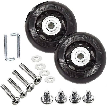 Kuffert Bagage Hjul Udskiftningssæt Gummi Universal Hjul Drejelig Hjul Lejeværktøj (OD:75 B:24 [DB]