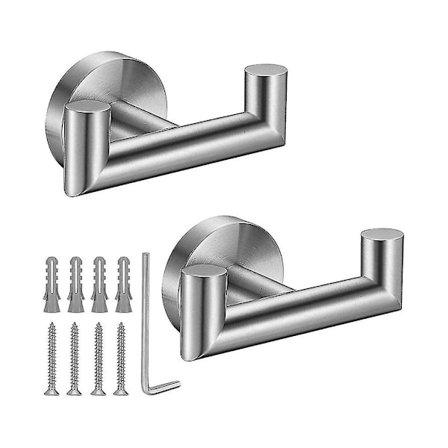 Handdukskrokar för badrum, borstad handdukskrok för kök och badrum, för att hänga handdukar, rockar, svampar