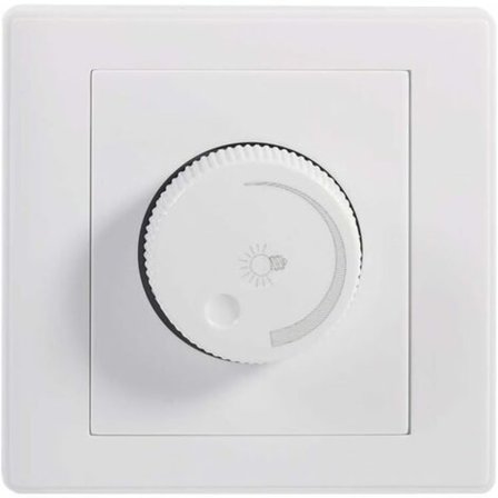 Dimmerbryter - Praktisk veggmontert på/av roterende LED-dimmer for lysstyrkekontroll
