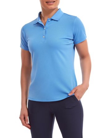 FootJoy Stretch Pique Solid - Blue - S