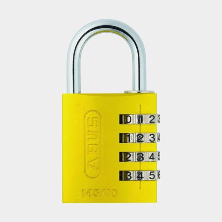 Candado con combinación ABUS 145/40, Ø6 mm, amarillo