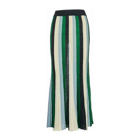 Silvian Heach Striped knit Rok , Groen , Dames , Maat: M Maxi Rokken
