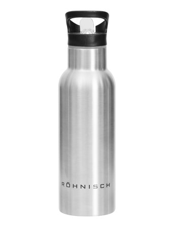 Röhnisch Straw Water Bottle - Silver - ONE SIZE