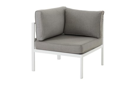 Brafab Leone Modulsoffa hörndel Vit, Utemöbler