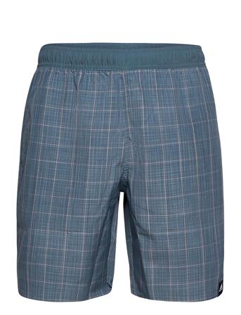 Check Swim Shorts Blue Adidas Performance