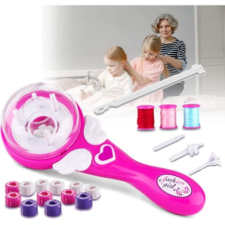 Elektrisk hårflätning för tjejer Elektriska hårklämmor Automatisk hårhårmaskin