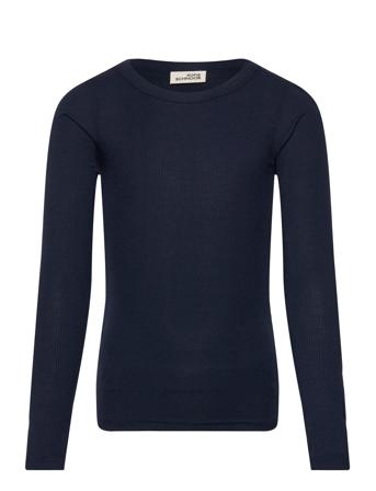 Petriciasy T-Shirt Tops T-shirts Long-sleeved T-Skjorte Navy Sofie Schnoor Young