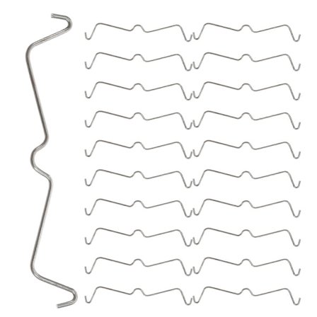 100 kpl Metalliset vaateripustinseinäkoukut Pegboard-koukkulukot Pienet Pegboard-koukut Peg-koukkuripustin