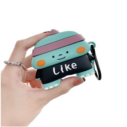 AirPods 3 söpö dinosaurus muotoilu silikonikotelo koukulla