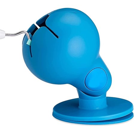 Mini Sugerør-Søppelorganisator Husholdning Bærbar Avfallsbeholder Skrivebord Avfallsinnsamler For Hjem Kjøkken Skole Silikon Håndverkssjablonger (blå