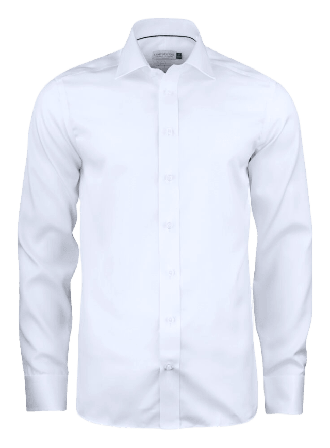 J.Harvest & Frost Gb01 Twill Non-iron Slim Skjortor Herr Vit S 37/38