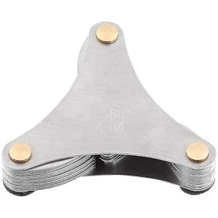 60 Grader 55 Grader Rostfritt Stål Skruvstegsmätare Metrisk + Imperial Mätverktyg (51 st)