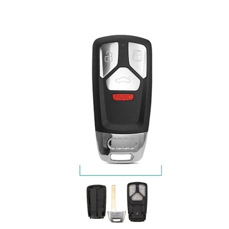 Liten bilnyckelbox, ersättningstillbehör, för Audi A4 A5 A4L A6L S4 S5 Q5 Q5 Q7 TT 2017-2019