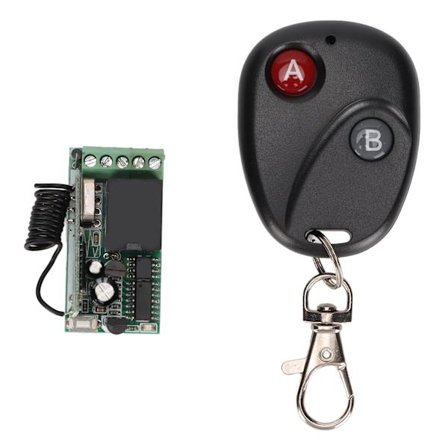Fjernkontrollbrytermodul Universal Enkanals 433MHz Trådløs Sendermottaker Relé for Elektrisk Dør