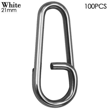 Fiskeri Hængende Snap Barrel Swivel 21MMWHITE HVID