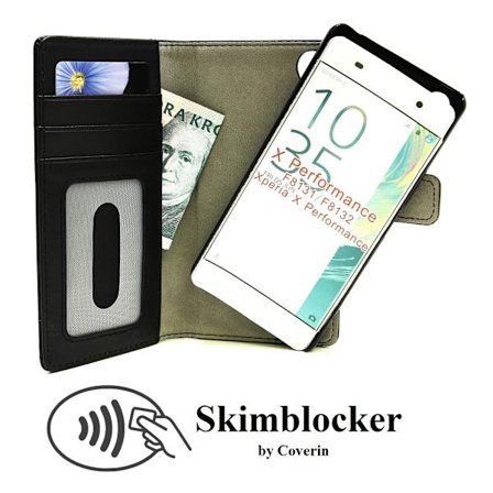 Skimblocker Magnet Wallet Sony Xperia X Performance