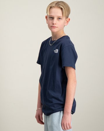 The North Face TEEN SIMPLE DOME REG Blå T-shirts Kille - Kids Brand Store