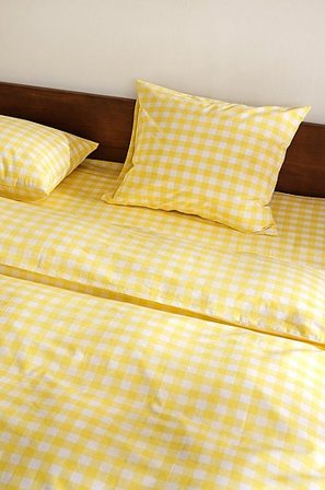 Jotex - Dekbedovertrek Organisch Citroengeel/gebroken Wit Citroengeel/gebroken wit - LAUREN - Koop Dekbedovertrek bij Jotex