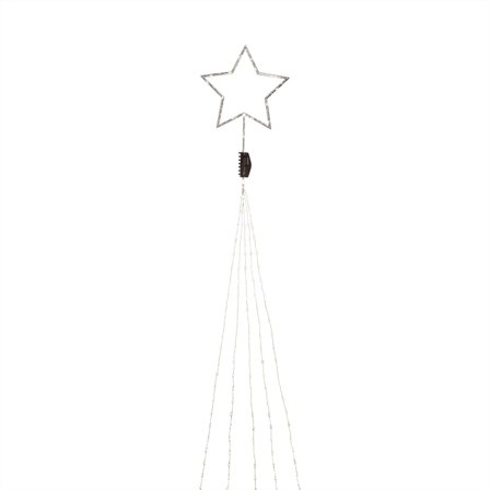 Konstsmide 6315-890 Juletreslynge med toppstjerne Sølv, Belysning