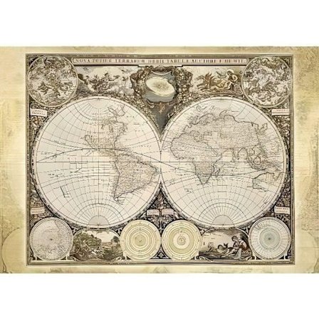 Historiskt världskartpussel - Schmidt Spiele - 2000 bitar - Premiumkvalitet