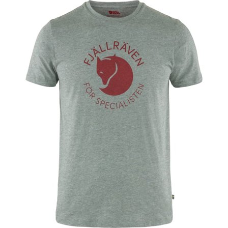 Fjällräven Fox T-Skjorte XS - male - Grey Melange - T-Skjortes & tank tops