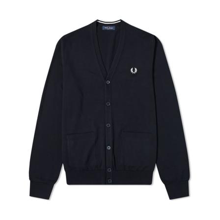 Fred Perry Authentic Merino Cardigan Sort, Herre Cardigans