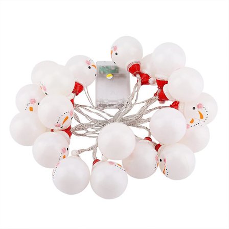 3m 20 lediä Lumiukko Led-valosarja Joulukoriste Ripustuslamppu EU-pistoke 220v