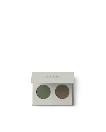 MIILD Natural Mineral Eyeshadow Duo Green Moss, Makeup, Øjne, Øjenskygge