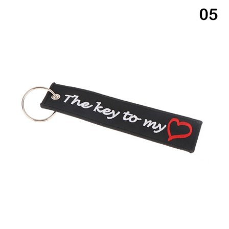1 kpl Fashion Key Tag -avaimenperä moottoripyörille Onnellisuuden avain