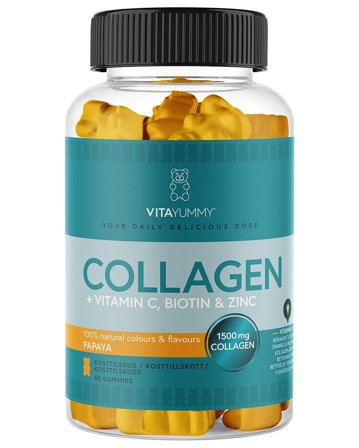 VitaYummy Collagen Papaya 60 pcs, Helse & Madvarer, Kollagen, Kollagengummies
