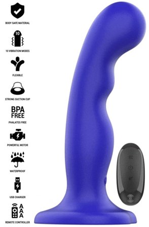 Shorty Vibrator 10 Modes Remote Control Dildo med vibrator - Blushme.se