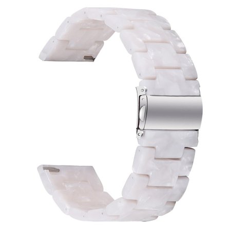 Donerton Resin Watch Band Vattentätt smart klockarmband - Pärlvit