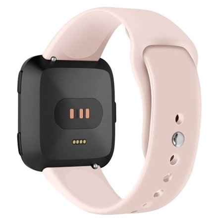 Fitbit Versa Lite klockband av silikon - Storlek: S / Ljusrosa